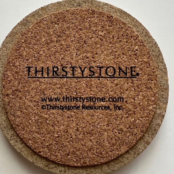 Thirstystone American Flag sandstone 4 PC 4" Coasters set  Year 2000 VTG w/box - Picture 5 of 7